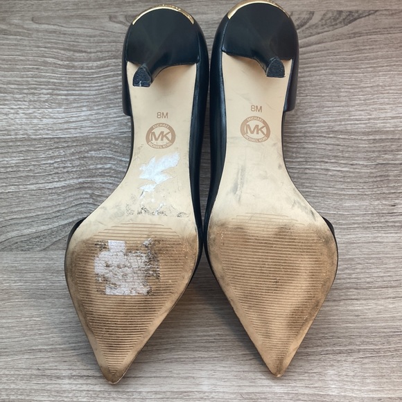 Michael Michael Kors stiletto heels gold logo 8 - Picture 8 of 16